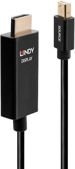 Lindy Kabel Mini-DisplayPort-Stecker - HDMI-Stecker 3m Schwarz (40923)