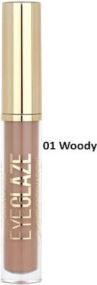 Golden Rose Eye Glaze Eye Shadow in Liquid Form 01 Woody 3.5ml