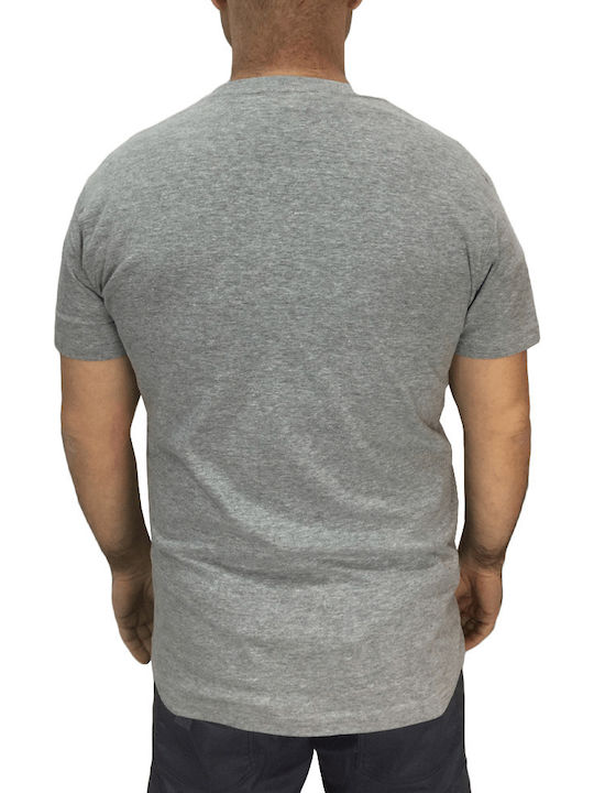 Roly Men's Blouse with V-Neck Gray