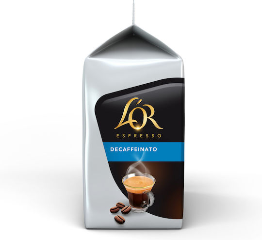 Tassimo Κάψουλες Espresso L'Or Espresso Decaffeinato Decaffeine Συμβατές με Μηχανή Tassimo 16caps