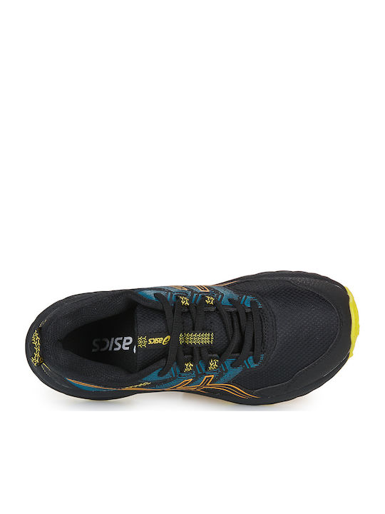 Gel-venture 9 Gs Αδιάβροχα Αθλητικά Παιδικά Παπούτσια Running με Κορδόνια Μαύρα