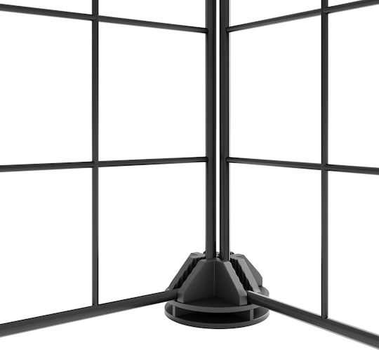 vidaXL Rodent Cage Pet Cage with 12 Panels + Black Door 4.3cm 35x35x