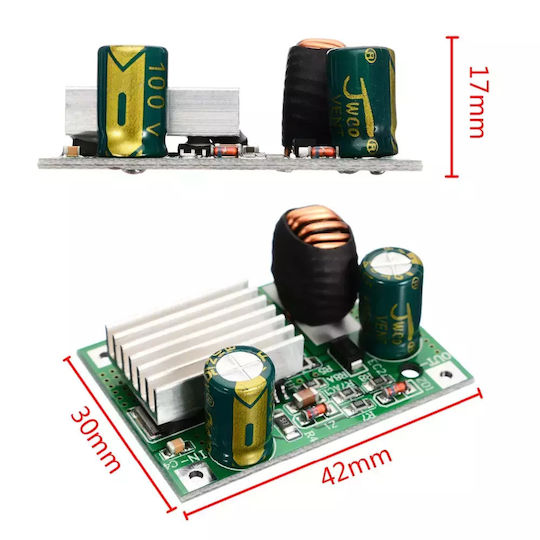 Konverter DC/DC Step-Down mit Eingangsspannung 9-90V und Ausgangsspannung 12V 3A