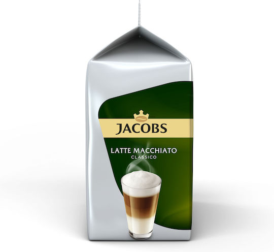 Tassimo Capsule Machiatto Jacobs Latte Macchiato Compatibile cu Mașina Tassimo 8capace