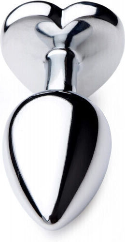 Naughty Toys Anal Plug Heart Medium Black 8cm