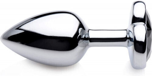 Naughty Toys Anal Plug Heart Medium Black 8cm