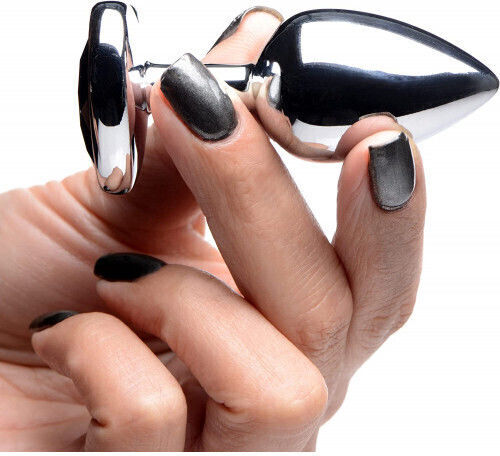 Naughty Toys Anal Plug Heart Medium Black 8cm