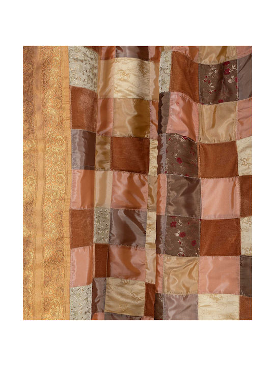 Silk Fashion Κουρτίνα με Τούνελ 6379 Χρυσή 150x275εκ.