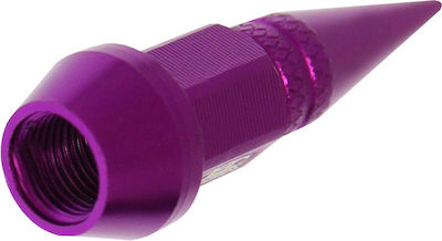 Valve Caps Bullets Purple 4pcs