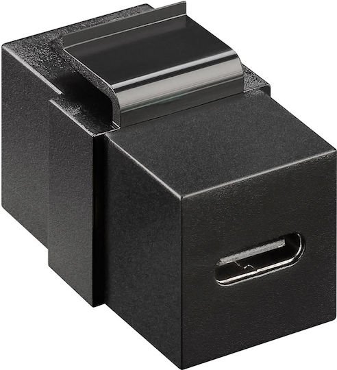 Goobay Конвертор USB-C женски към USB-C женски Черен 1бр 61261