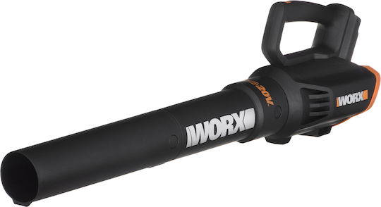 Worx WG547E.9 Handgeführter Akku-Laubbläser 20V Solo mit Maximaler Luftgeschwindigkeit 200 km/h