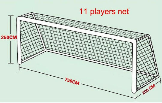 Soccer Net 750x250x200cm 1 Piece