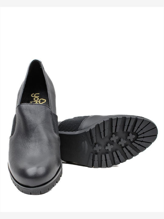 Leather Black Heels Praga-015