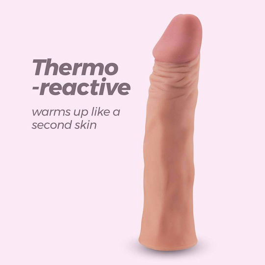 Crushious The Macho Penis Extension Penis Sleeve Flesh 18.5cm