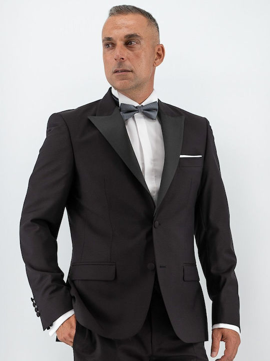 Men's Winter Suit with Vest Burgundy