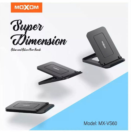 Moxom MX–VS60 Desk Stand for Mobile Phone in Black Colour