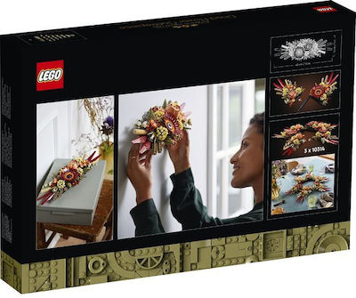 Lego Icons Dried Flower Centerpiece for 18+ Years