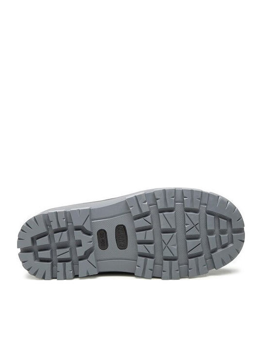 Puff Дамски ботуши Сняг с козина Сив