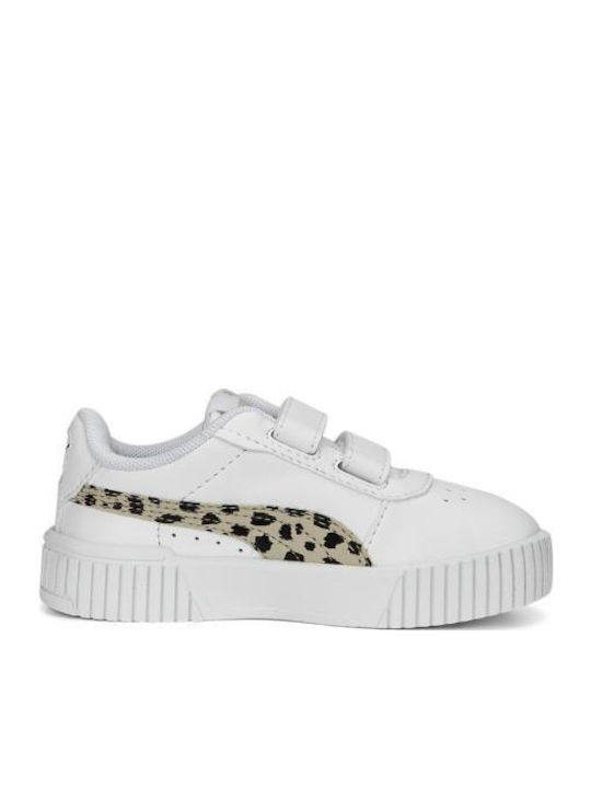 Carina 2.0 Animal Kids Sneakers with Scratch White