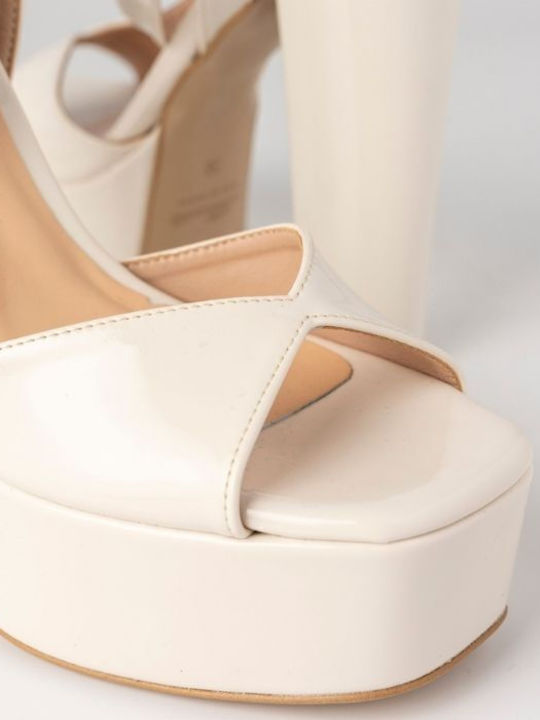 Sandals from Patent Leather Off White