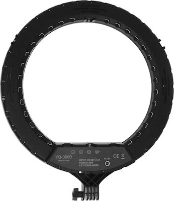 Ring Light QX-360 36cm 3000-6000K με Τρίποδο Δαπέδου και Βάση για Κινητό