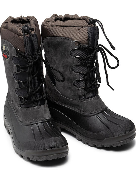 Olang Kanadische Wildleder Männer Wanderschuhe Schwarz