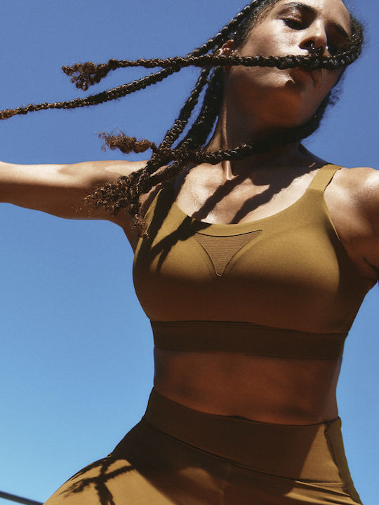 Tailored Impact Brown Athletic Bra