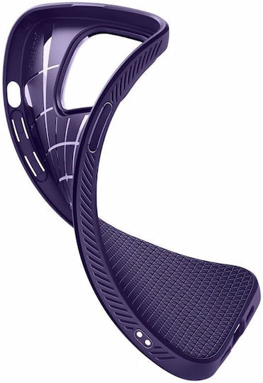 Spigen Liquid Air Umschlag Rückseite Silikon Deep Purple (iPhone 14 Pro Max)
