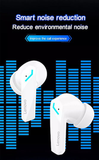 Lenovo GM2 Pro In-ear Bluetooth Handsfree Earphones with Charging Case White