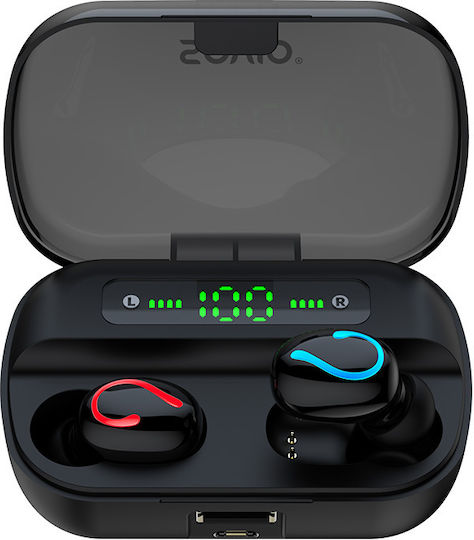 Savio TWS-06 In-Ear Bluetooth-Freisprecheinrichtung Kopfhörer mit Ladeetui Schwarz