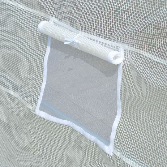 Outsunny 845-120 Seră Tunel cu Cadru Metalic 6x3x2m
