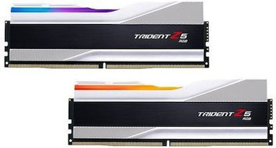 G.Skill Trident Z5 RGB 64GB DDR5 RAM με 2 Modules (2x32GB) και Ταχύτητα για Desktop