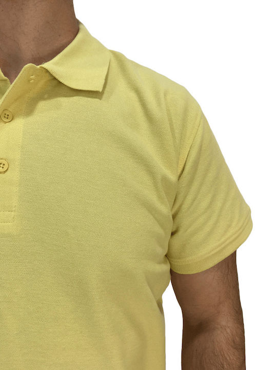 Star Polo Short Sleeve Blouse Yellow
