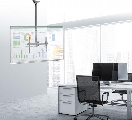 Techly ICA-CPLB 946L Βάση Τηλεόρασης Οροφής έως 70" και 50kg