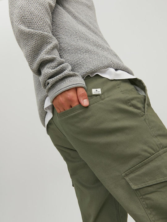 Marco Παντελόνι Cargo Ελαστικό σε Slim Εφαρμογή Deep Lichen Green