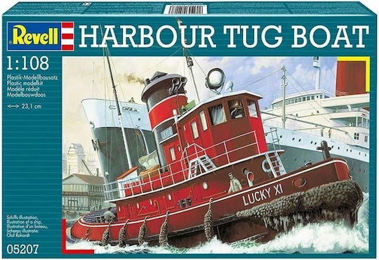 Revell Harbor Tug Modeling Figure Ship Red 89 Pieces in Scale 1:108 23.1cm.