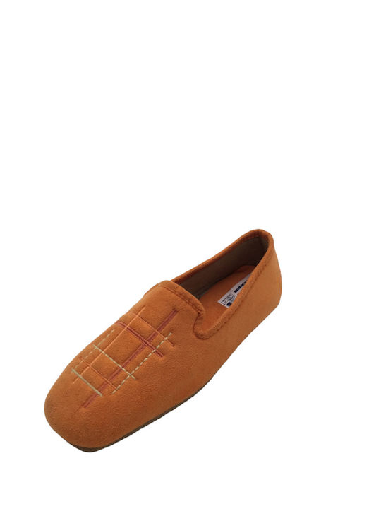 Adam's Shoes Winter Damen Hausschuhe in Orange Farbe