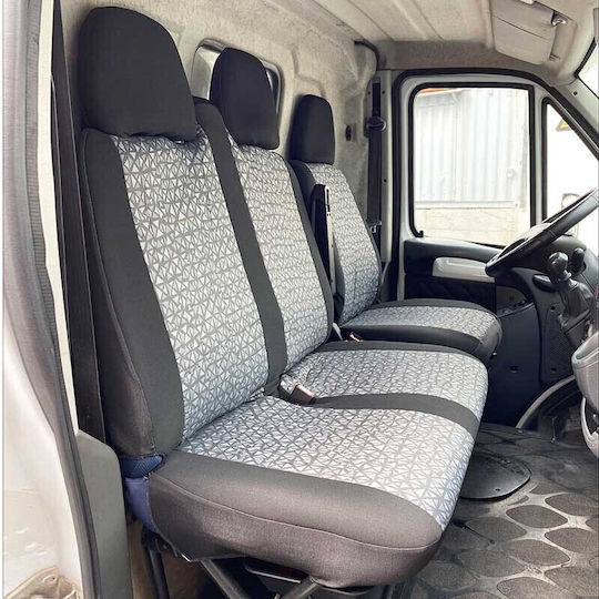 Carner Car Cover Set 7pcs Black / Gray