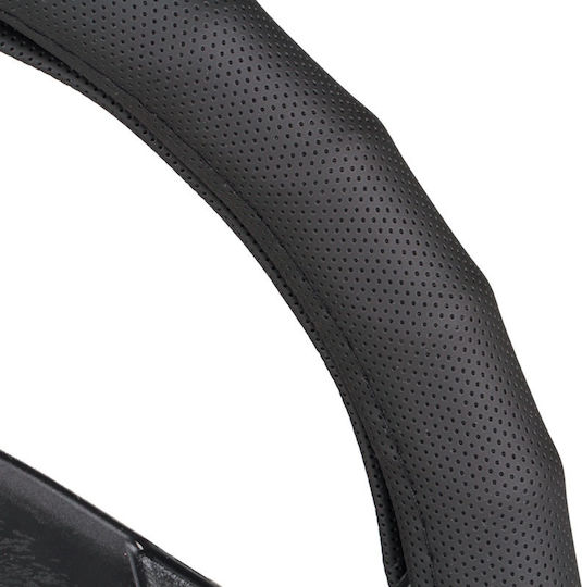 Heyner Car Steering Wheel Cover SoftComfort PRO Dotted with Diameter 37-39cm Synthetic Black