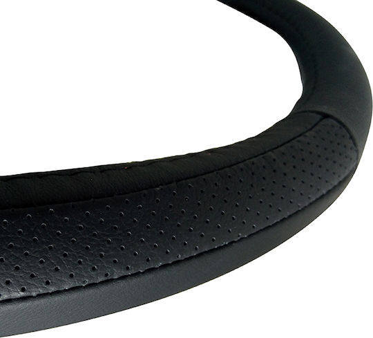 Auto Gs Husă Volan Auto cu Diametru 38cm Din Piele Negru