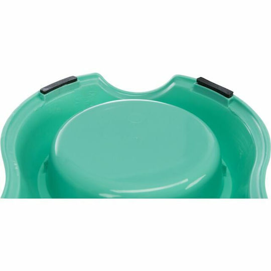 Trixie Kunststoff Schalen Futter & Wasser für Hund & Katze auf Basis von 2x 200ml 11cm in Rosa Farbe