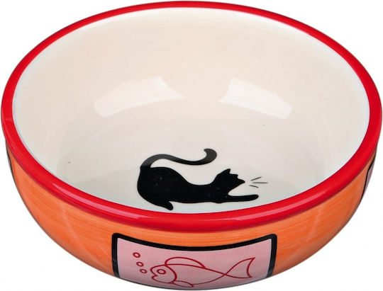 Trixie Keramik Schalen Futter & Wasser für Hund & Katze 350ml 13cm in Blau Farbe