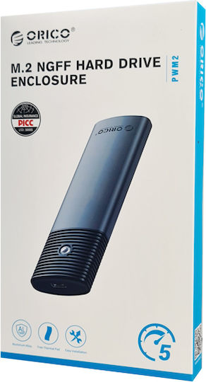 Orico Θήκη για Σκληρό Δίσκο M.2 SATA III με σύνδεση Type-C σε Λευκό χρώμα