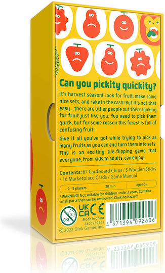 Настолна игра Quickity Pickity за 2-5 играчи 6+ години (EN) Oink Games