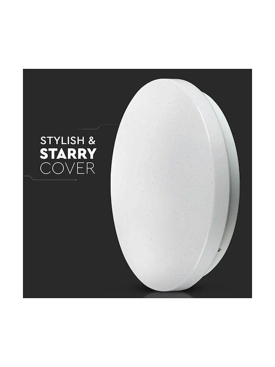 V-TAC Smart Deckenleuchte 31cm Weiß mit Integrierter LED