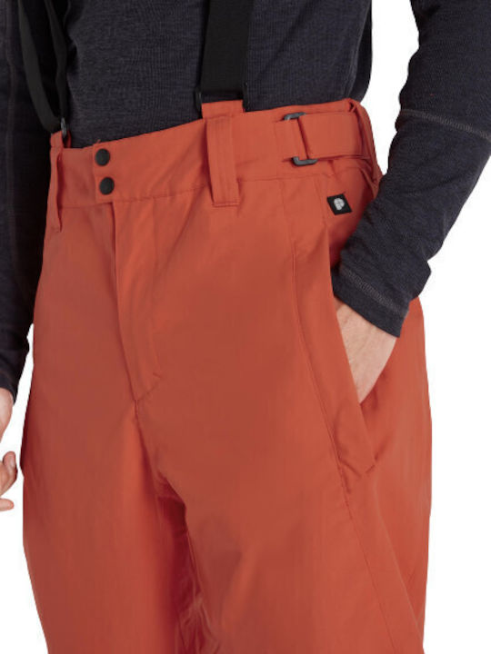 Protest Owens 4791900-915 Men's Dungarees for Ski & Snowboard Orange