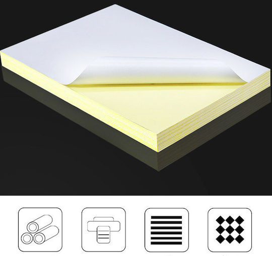 eBest EBest 100 E-A4-1 100 Self-Adhesive Rectangular A4 Labels 210x297mm