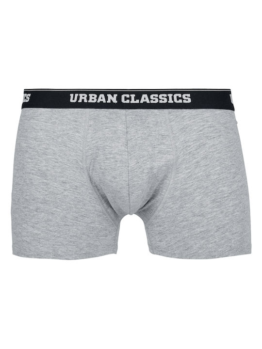 Men's Boxers Bndn Grey/Grey/Black/White/Script/Black with Patterns 5Pack