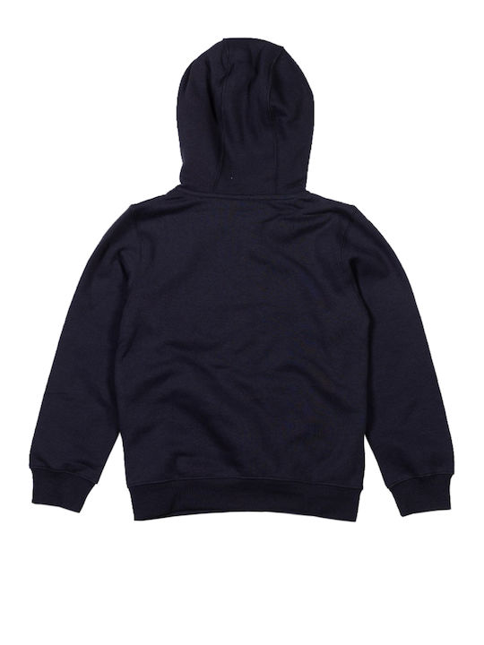 Russell Athletic Boys Cotton Hooded Sweatshirt with Zipper Navy Blue