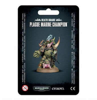 Games Workshop Warhammer Death Guard: Plague Marine Champion Figurine Neterminate 99070102022